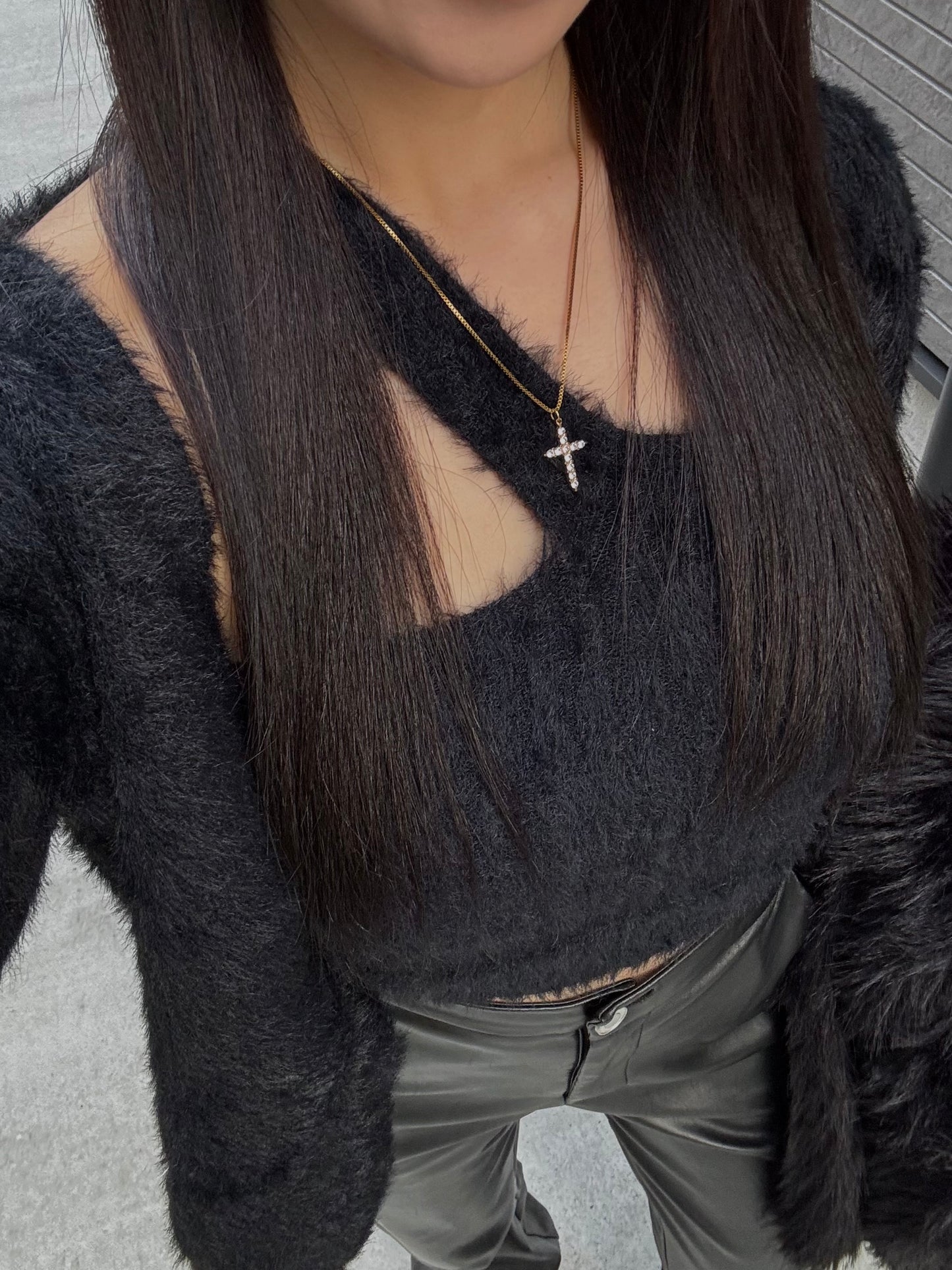 TANKTOP&CARDIGAN MOHAIR KNIT