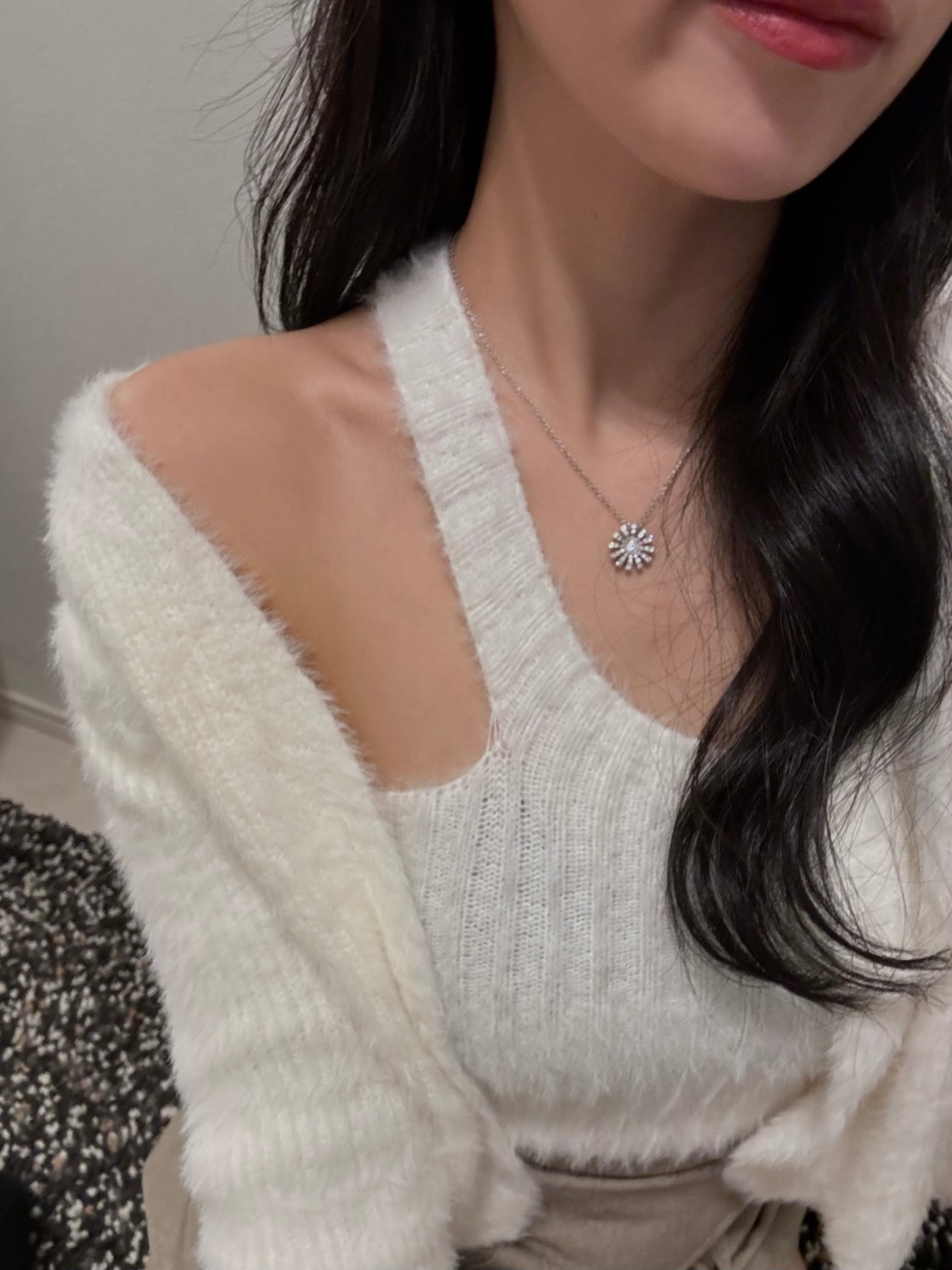 TANKTOP&CARDIGAN MOHAIR KNIT
